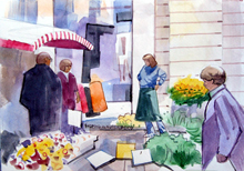 "Muerenberg Flowre Seller" by Irv Morgan