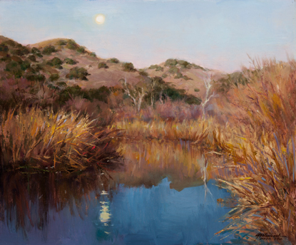 "Moonrise at Malibu Creek" by Lynn Gertenbach