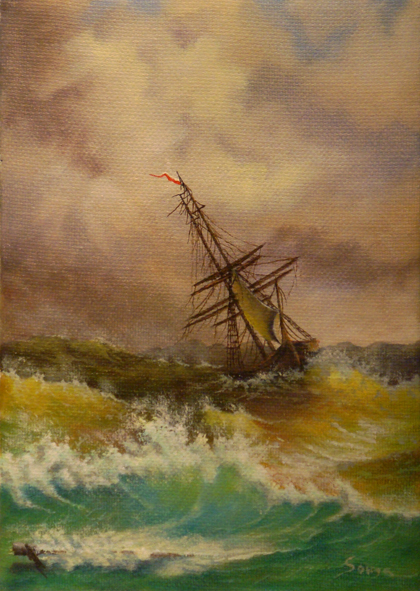 "Ship in Storm" by Ron Souza
